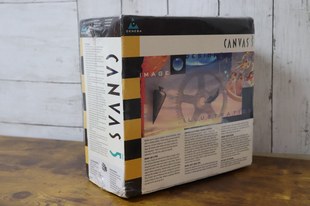 DENEBA Canvas Draw 5.0 Mac OS Image Design Illustration POWER PC NEW SEALED