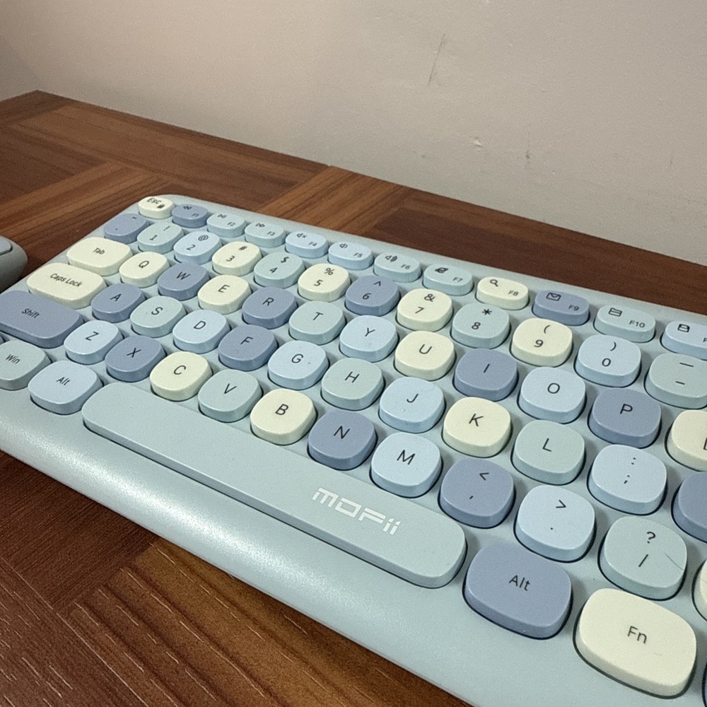 Cute Blue Bluetooth Keyboard & Mouse - FREE S&H