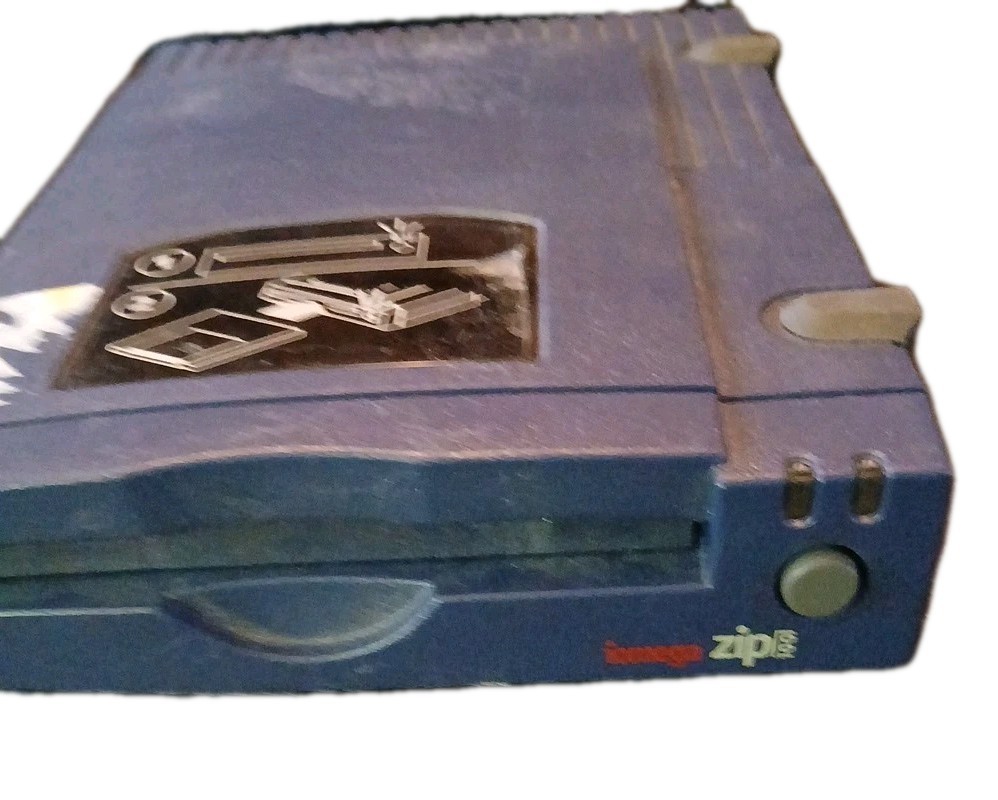 Iomega - 100MB External PC Zip Drive - Blue