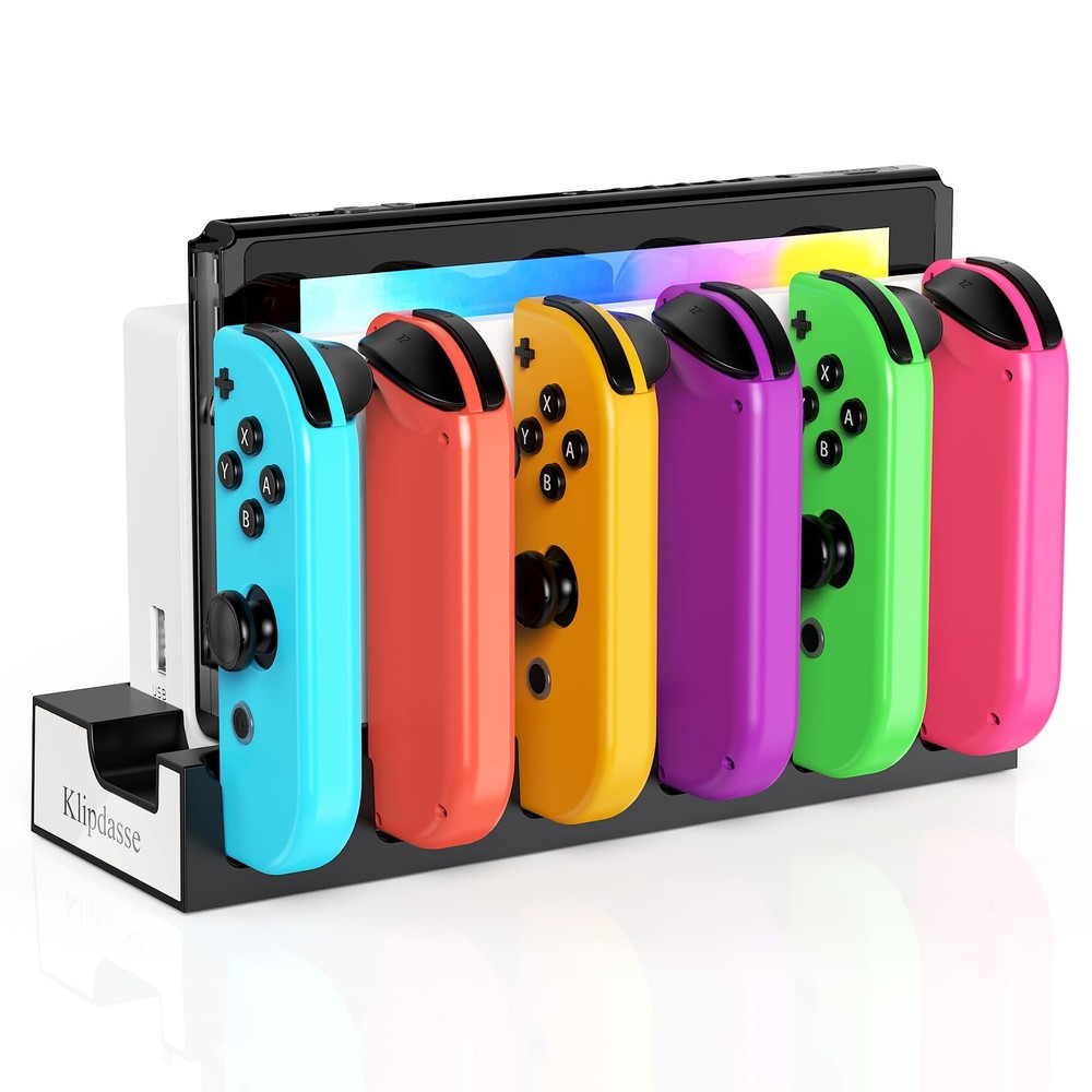 Switch Charging Dock for Joycons - Charge for 6 Joycons Simultaneously - OLED...