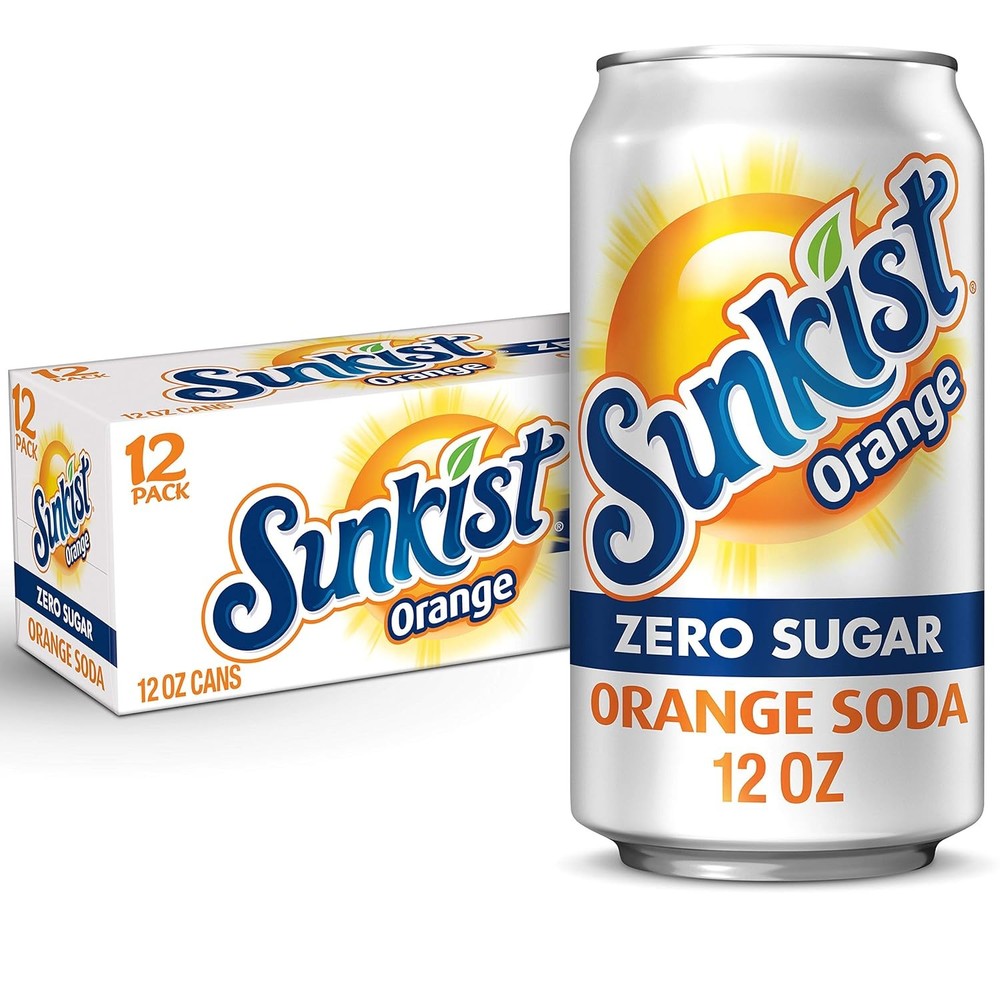 Zero Sugar Orange Soda 12 Pack Cans