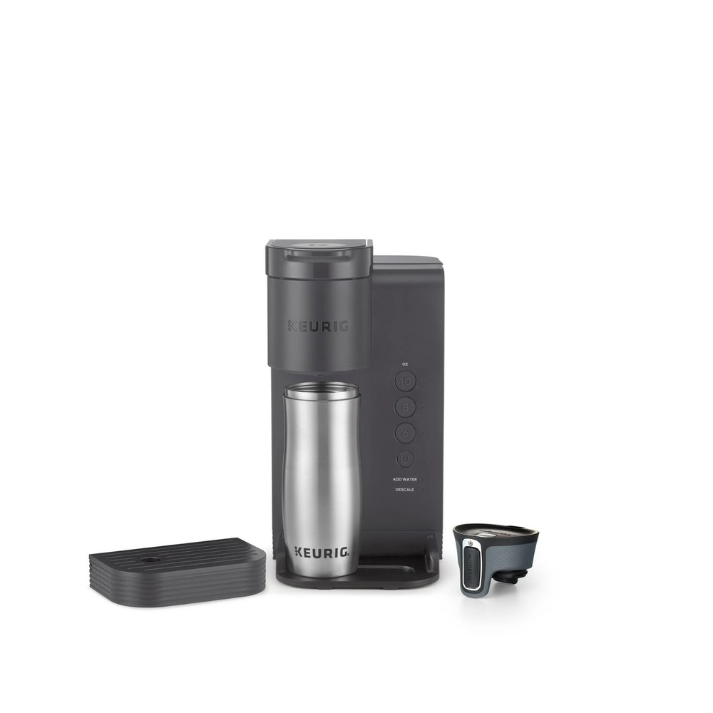 Keurig K-Express Essentials Single-Serve K-Cup Pod Coffee Maker (Matte Gray)