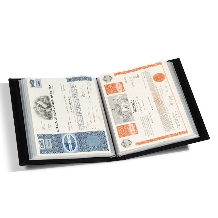 Document US Bond Certificates Album For Mint Sheets A4 High Quality 20 Pages NEW