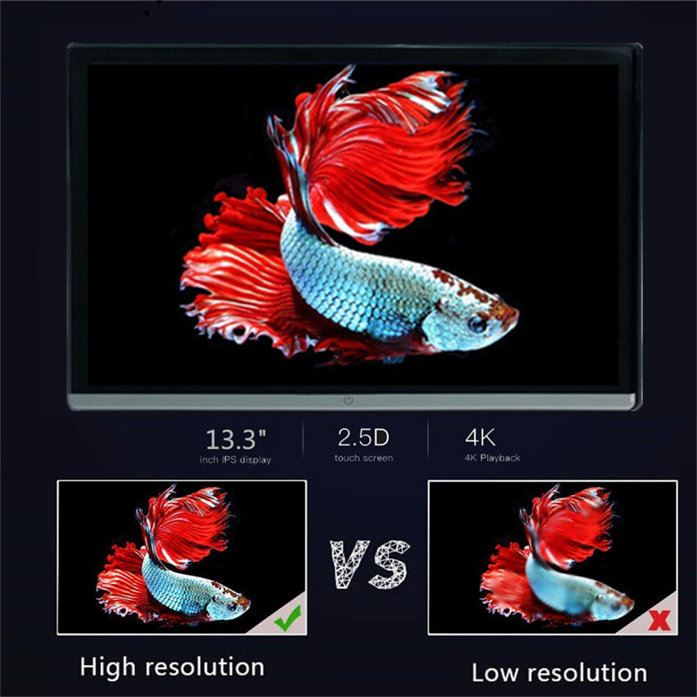 13.3''Car Rear Headrest TV Monitor 4+64GB WIFI Bluetooth Rotatable Screen Player