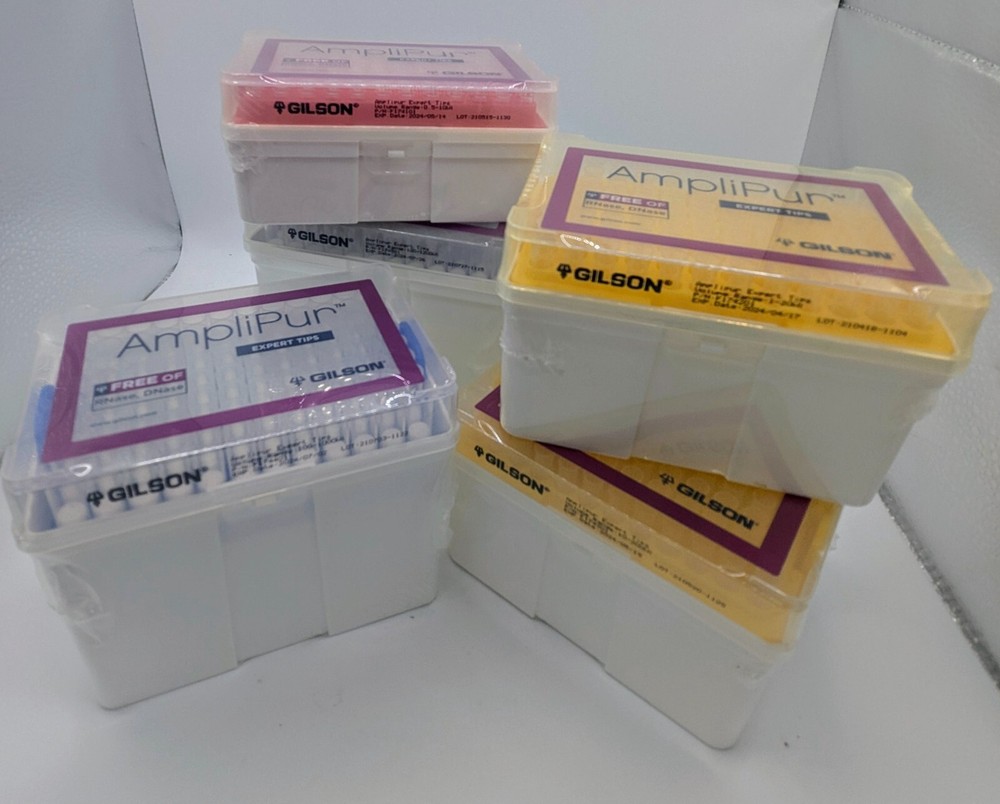Gilson Universal Fit Filter Pipette Tips | 1 Rack, 96 Tips | Multiple Sizes