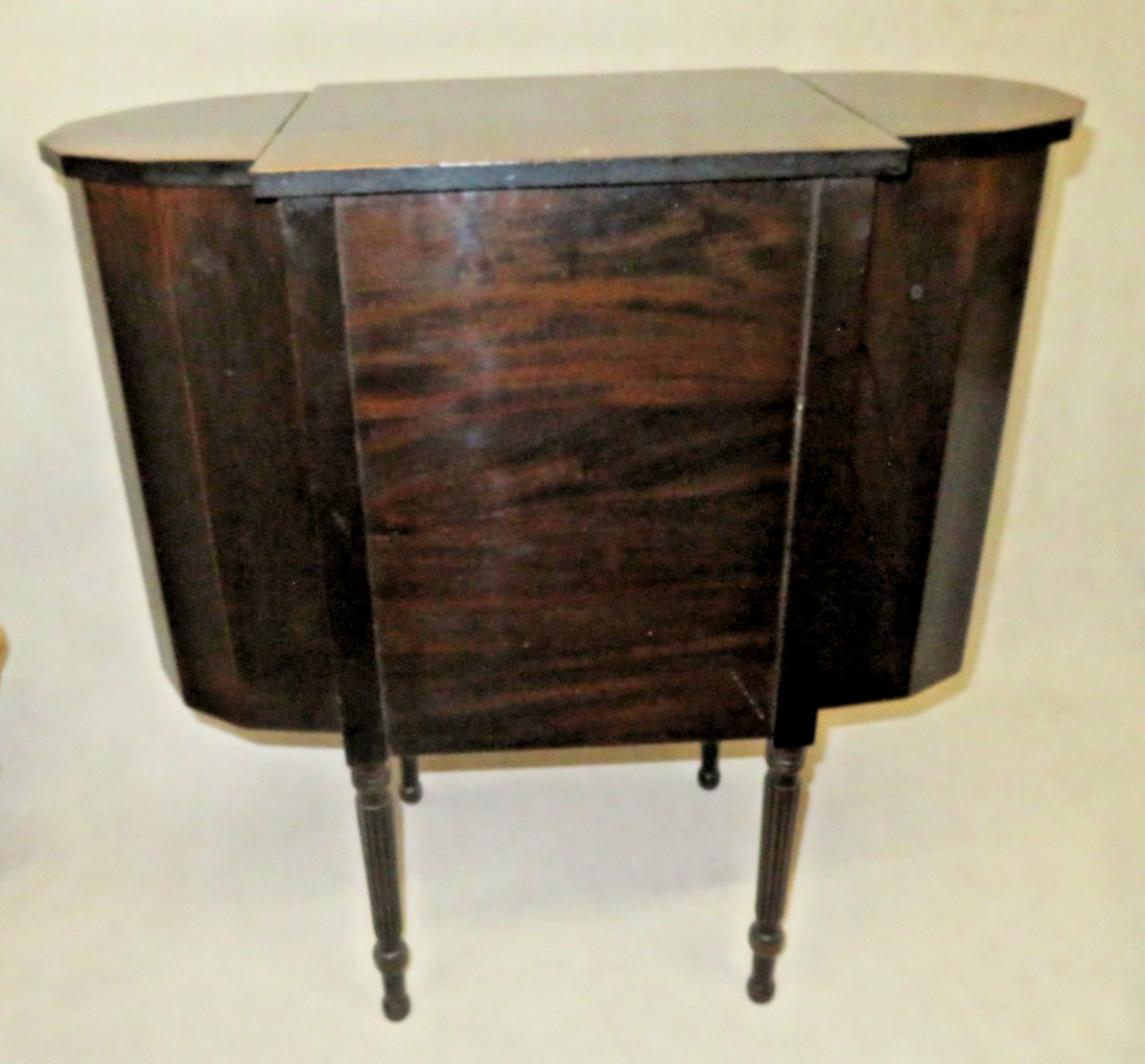 Antique 29" Imperial Solid Mahogany Martha Washington 3-Drawer Sewing Cabinet