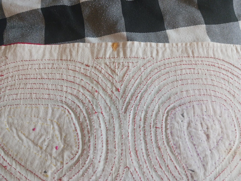 Unframed Mola Panel From Panama Please See Pictures