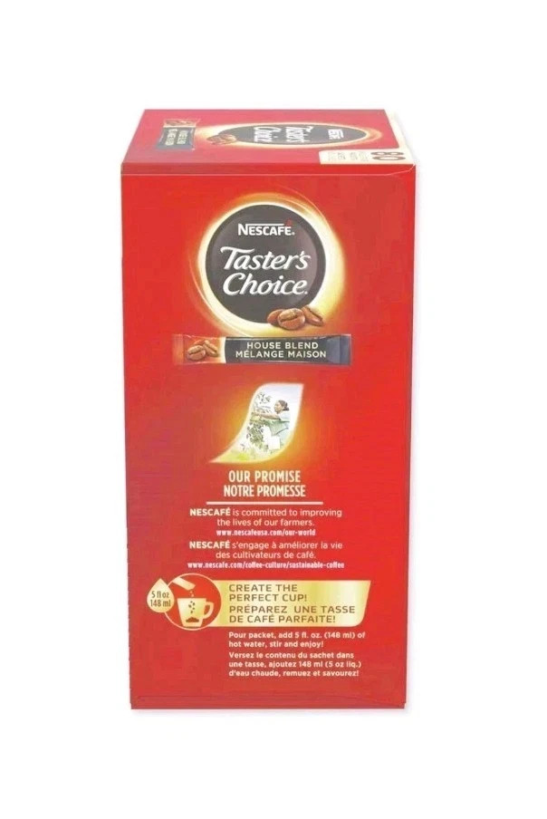 Nescafe 15782 Taster's Choice Stick Pack - House Blend (80/Box)