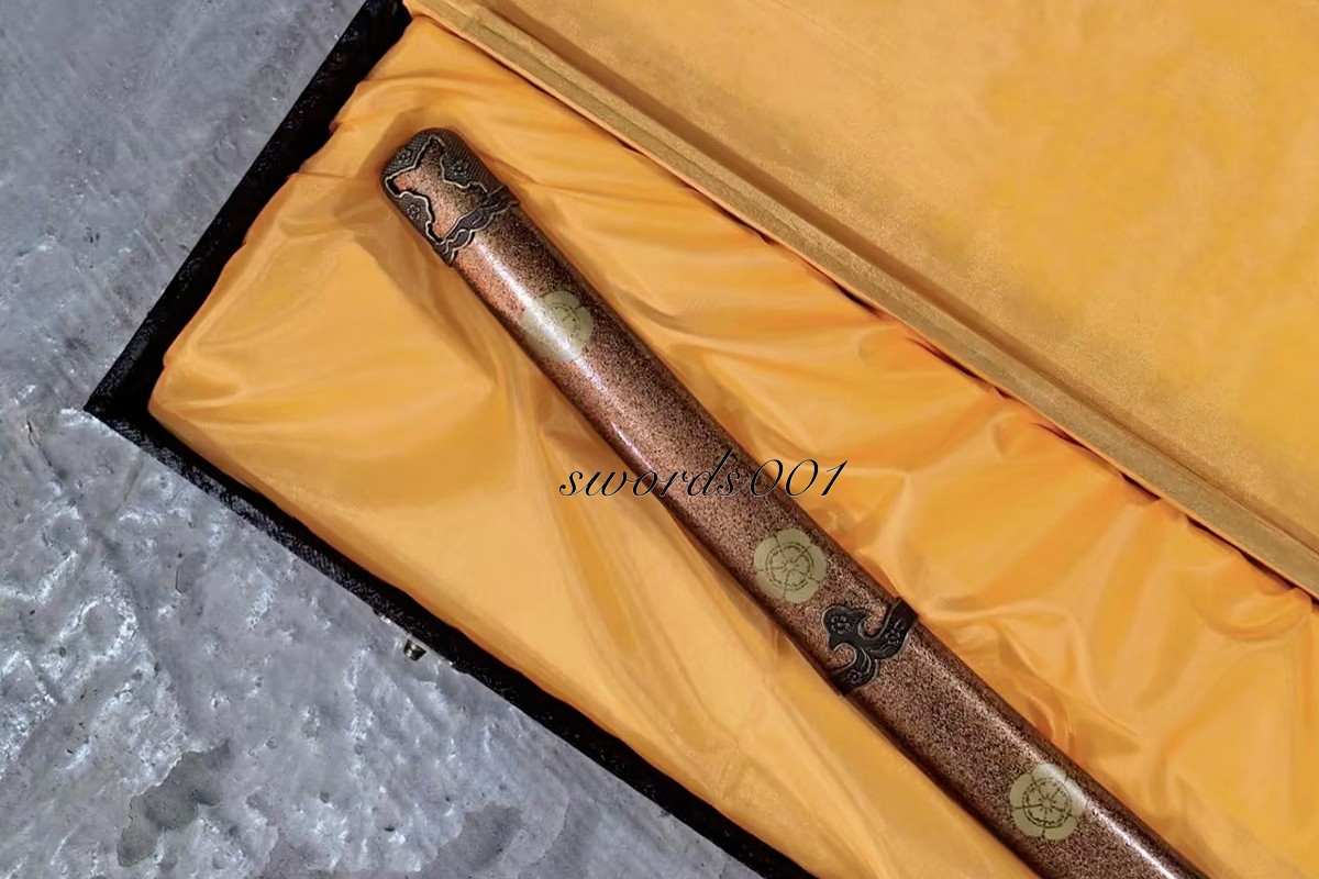 41'' Handmade Japanese Authentic Tachi Sword T10 Steel Clay Tempered Katana