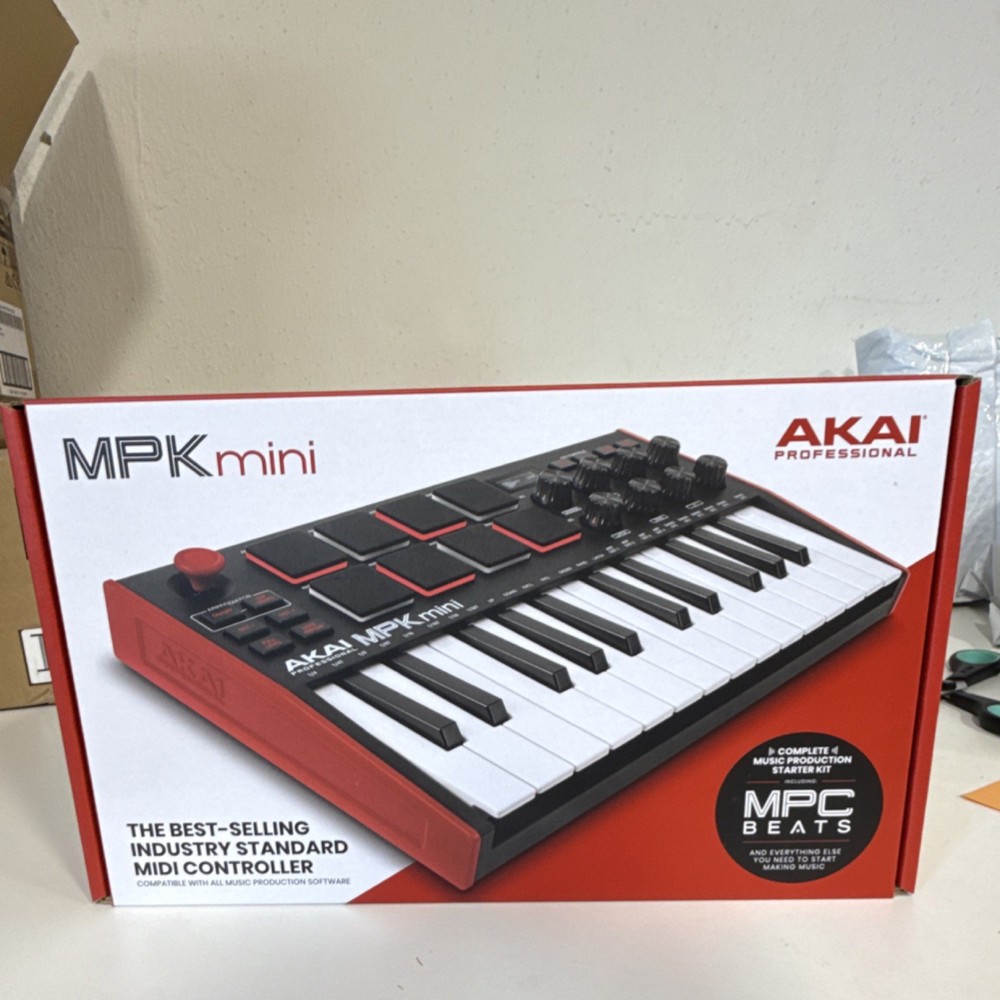 Akai Professional MPK mini MIDI Keyboard Controller 25 Synth Keys MPC Pads USB