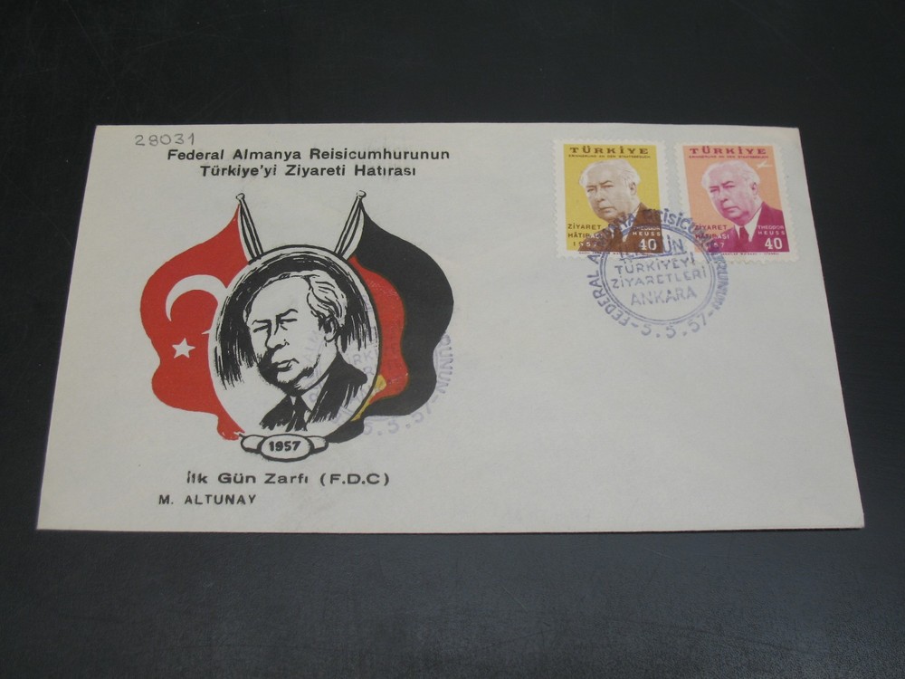 Turkey 1957 FDC cover *28031