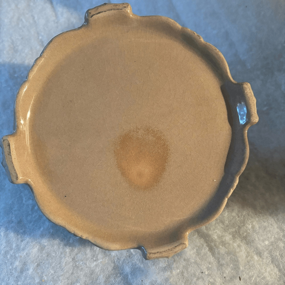 Vintage Covered Pottery Bowl