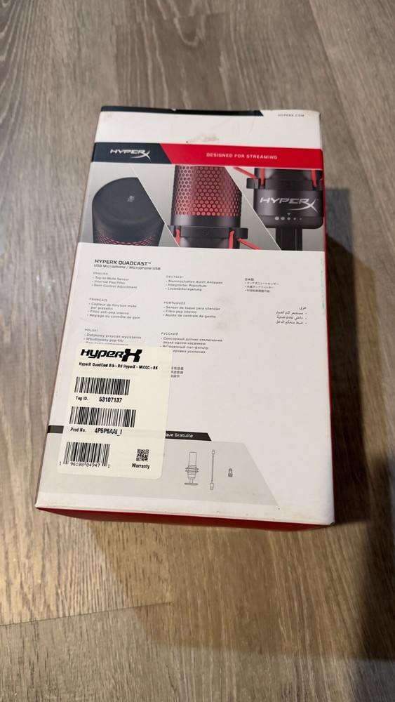 HP HyperX QuadCast Rouge