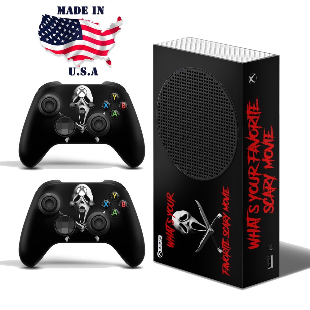 Xbox Series S Console & Controller Vinyl Skin Wrap – Scream Ghostface Horror