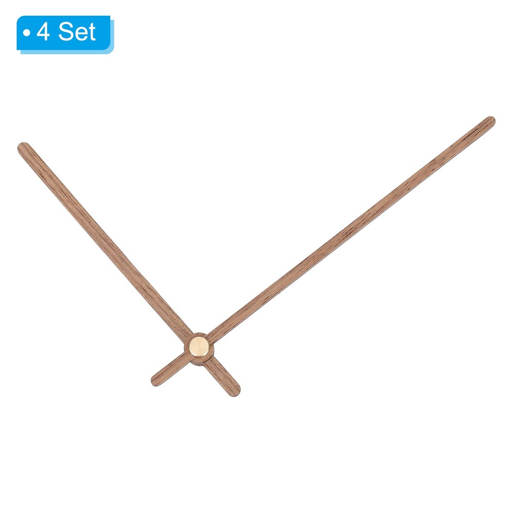 Clock Hands Kit, 4 Set Wooden Clock Hand Parts for 16 Inch Clock, E2