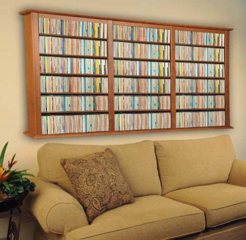 Wall Mount DVD/ CD Rack 1026 CD 480 DVD Storage Rack - NEW