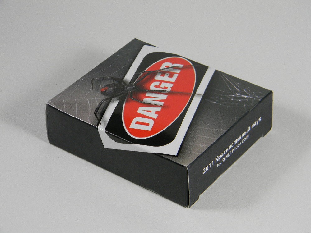 2011 RED BACK SPIDER TUVALU PERTH MINT PROOF COIN