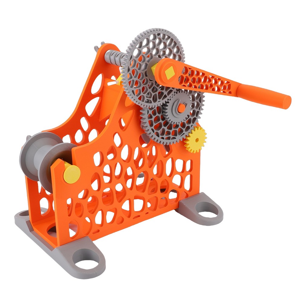 1-3D Printer Filament Respooler Hand Cranked 1kg 3D Printer Spool Rewinder