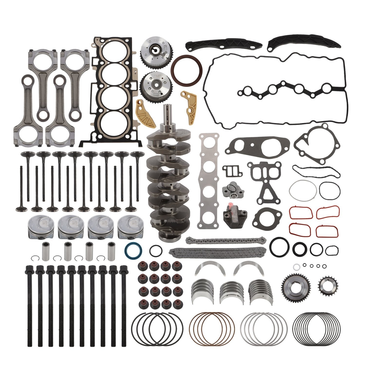 G4KH TURBO Engine Rebuild Kit + Crankshaft for Hyundai Sonata Kia Sportage 2.0T