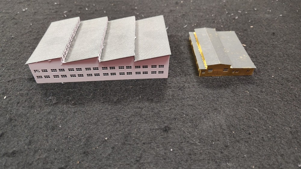 1/350 Scale Brass Buildings, Built.