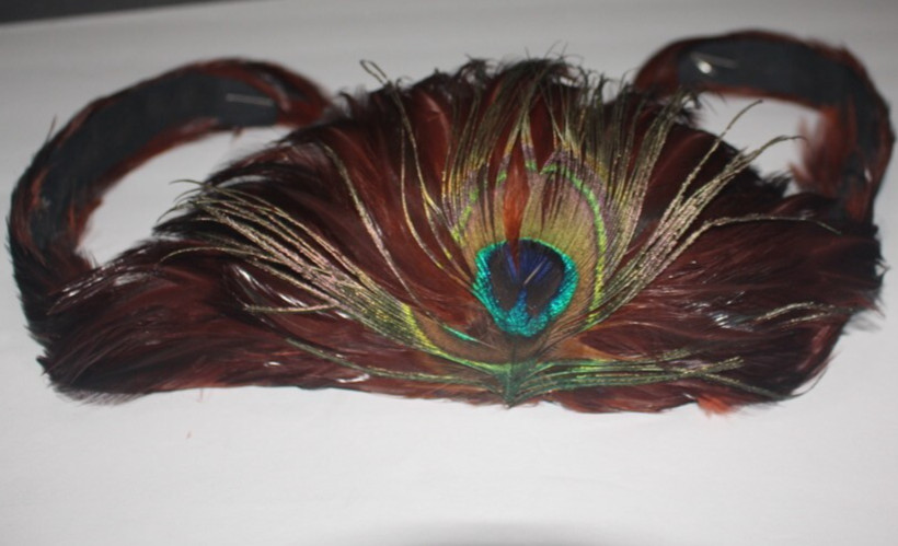(New) Multicolored feather headdress
