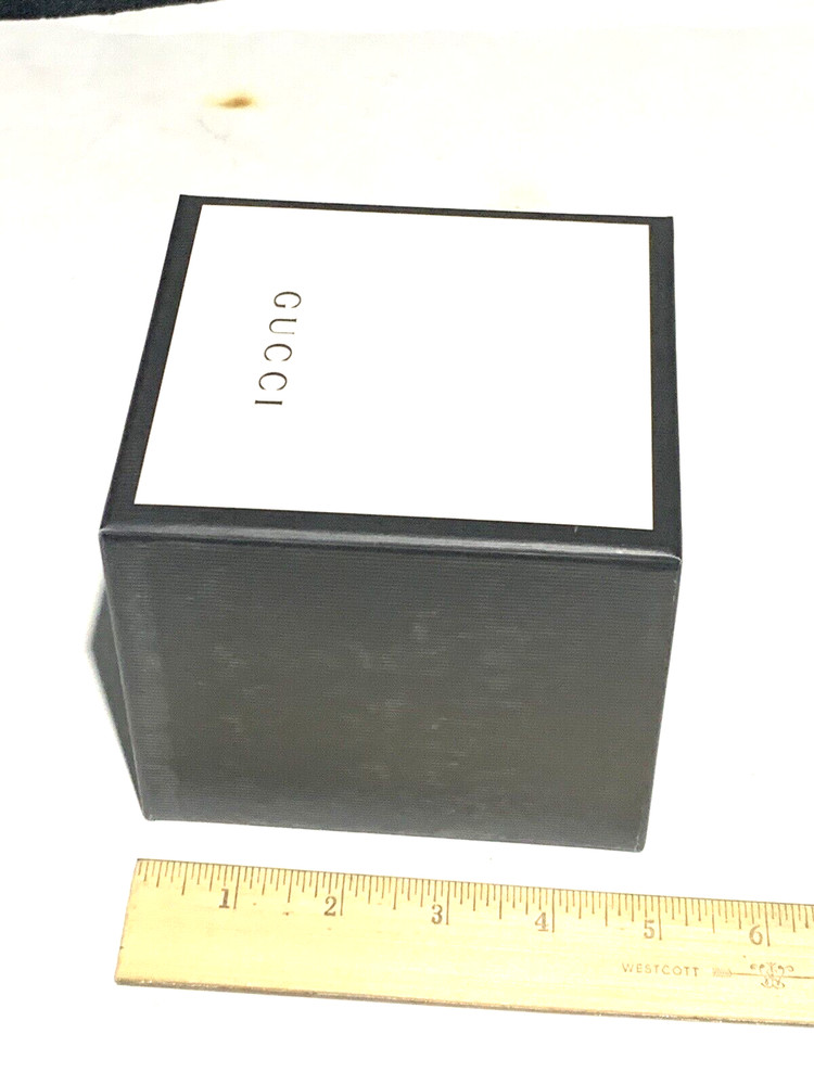 Gucci Watch Box Presentation Black White Cardboard Display Gift Empty