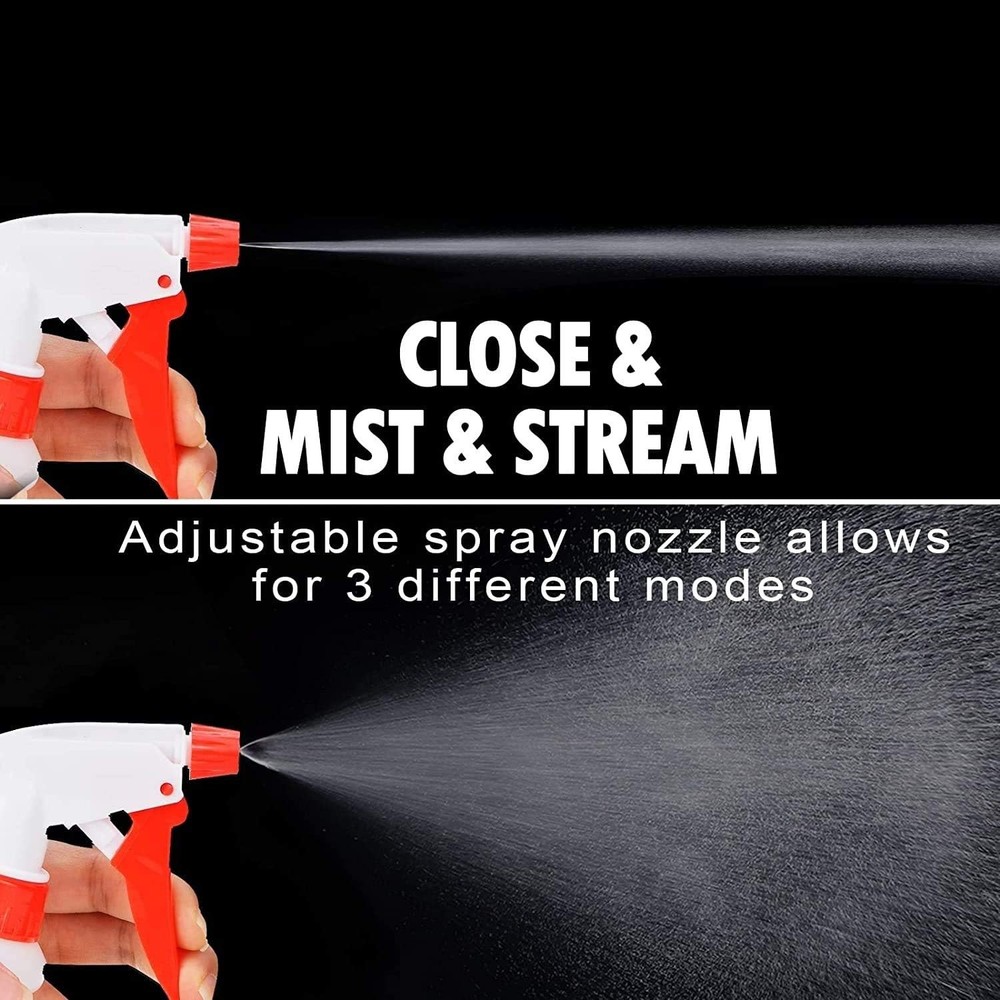 JohnBee Spray Bottles 16oz 2 Pack Leak Proof Adjustable