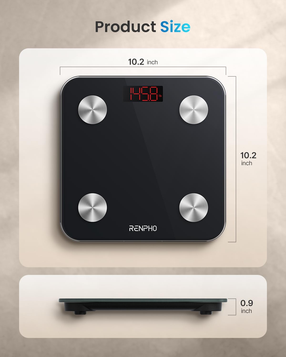 RENPHO Digital Body Weight Scale Highly Accurate Scale for Weight LED Display