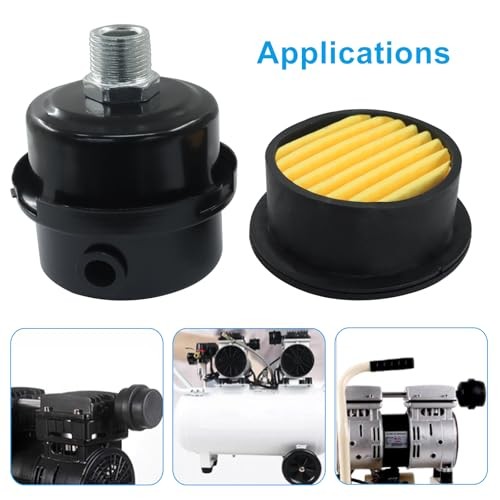 Zorfeter 2PCS 3/8” Air Compressor Silencer, 16 mmReplacement Elements Air 3/8"