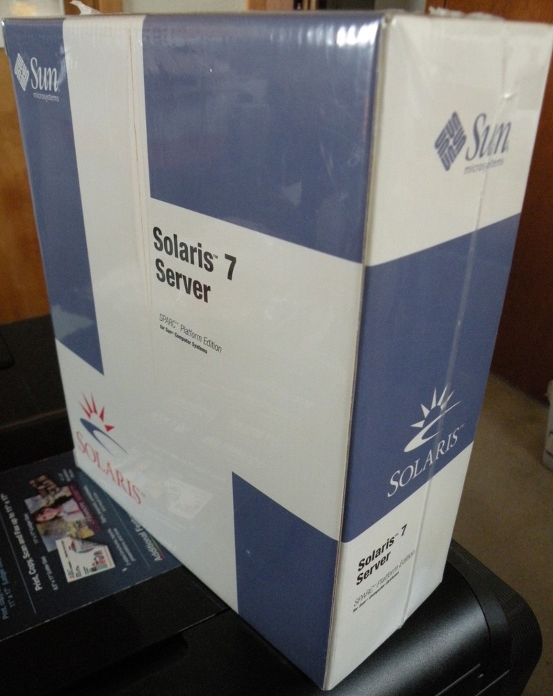 Sun Microsystems Solaris 7 Server Software SPARC Platform Edition, Sealed in Box
