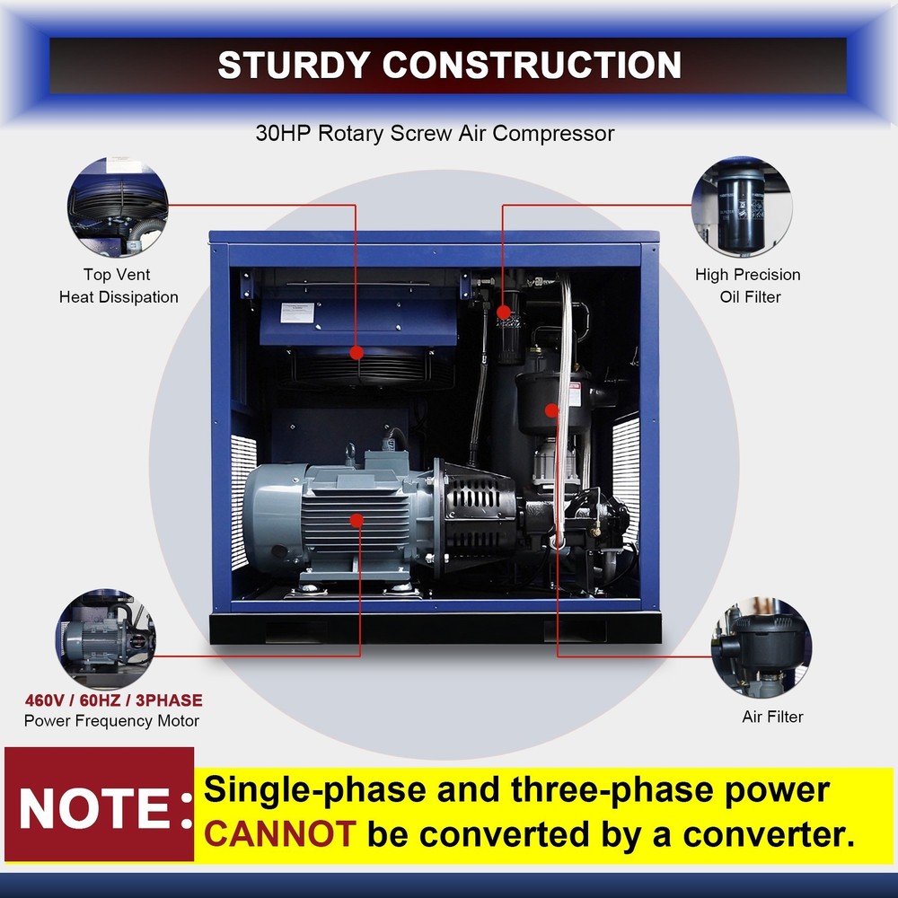 30HP Rotary Screw Air Compressor