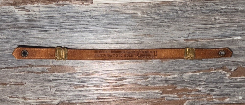 Hilborn •Hamburger, Inc. Navy Std. Gold Cap Strap