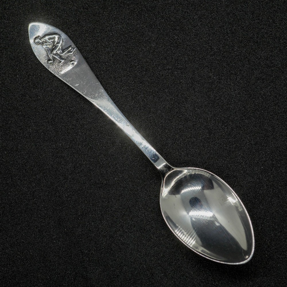Antique Solid Sterling Silver Bowls Teaspoon. 11g. Robert Pringle.