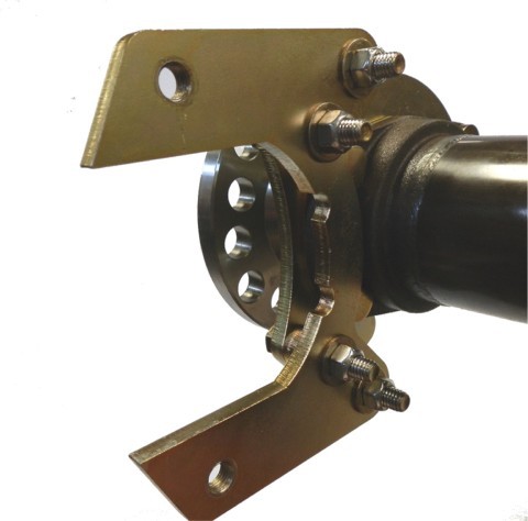 Small Bearing 9" Ford Slotted Bolt On Rear Disc Brake Kit with E Brake Calipers