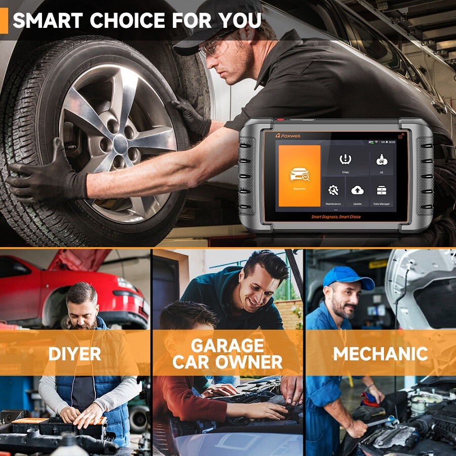 Automotive OBD2 Scanner Tire Pressure Sensor TPMS Programming Relearn Reset Tool