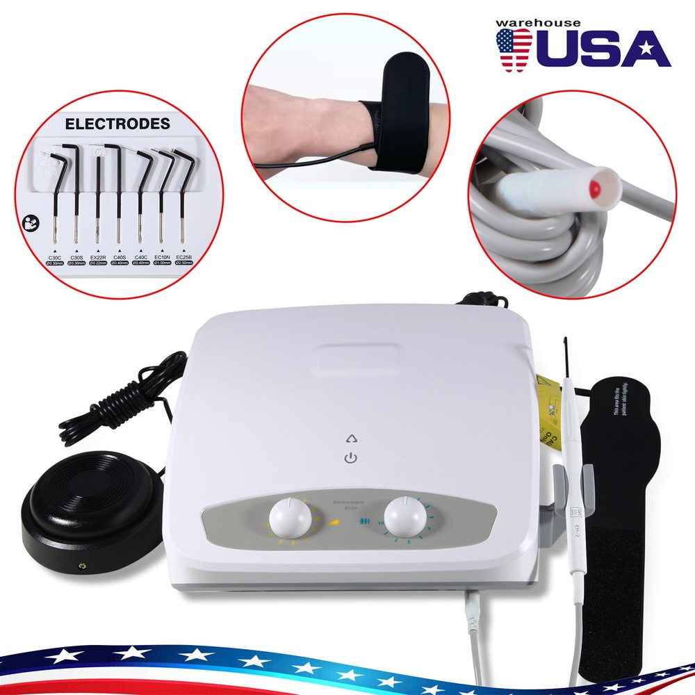Electro Electrosurgery Unit Machine High Frequency Electric 7pcs Tips UPS