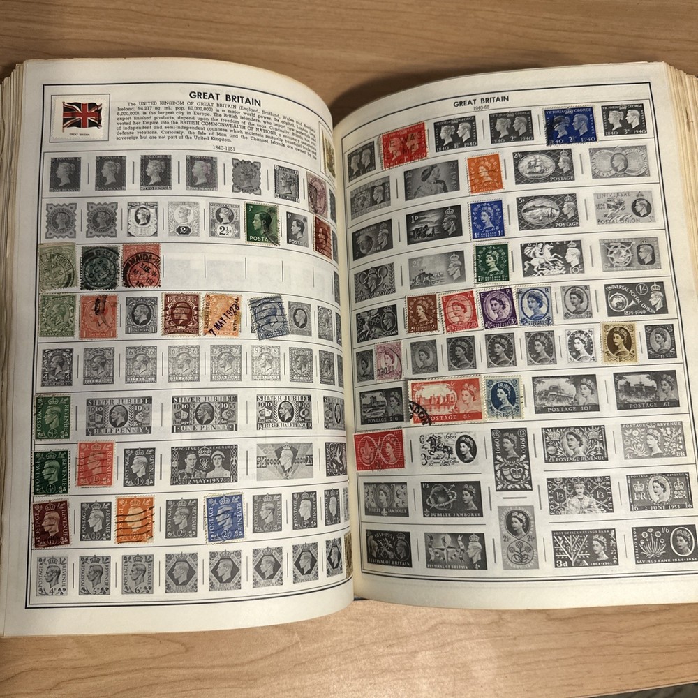 🌟 Standard World Harris Masterwork Stamp Albums Collection w/Stamps Please Read