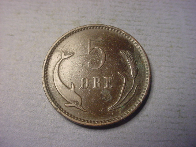 Denmark 5 Ore 1884 #87027