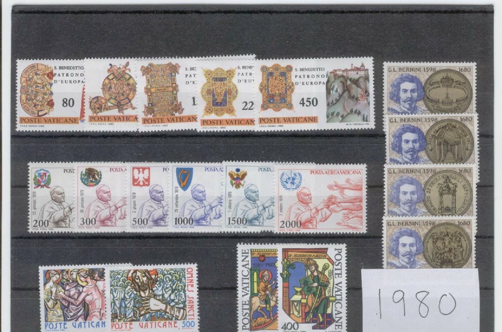 (FY80) Vatican 1980 yearset MNH v2