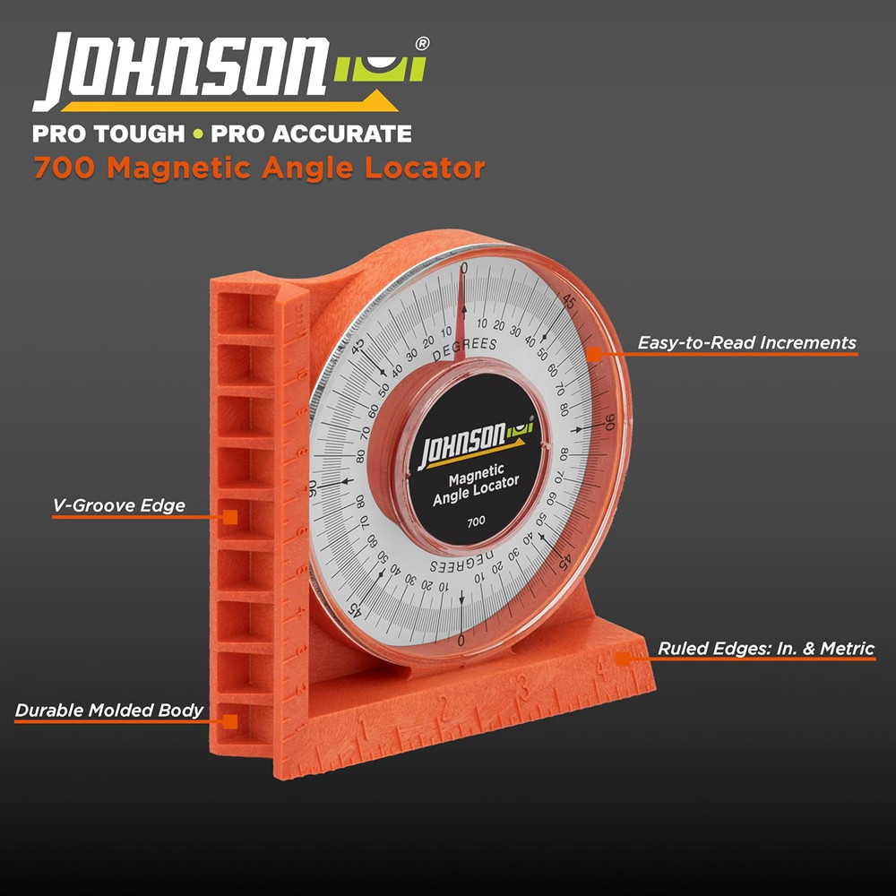 Level & Tool 700 Magnetic Angle Locator, Orange, 1 Locator