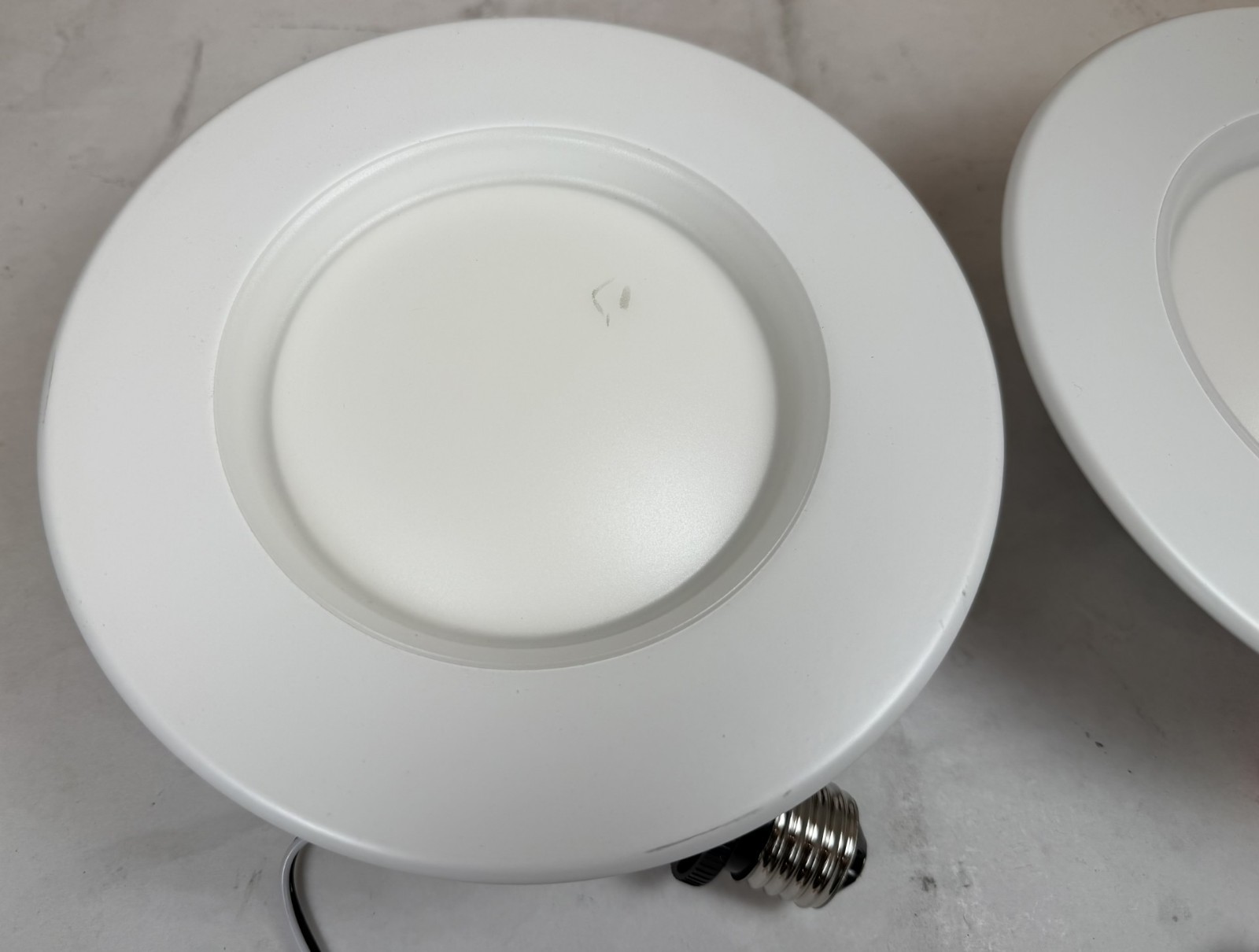 Lot of 2- Philips Hue Smart Recessed 5/6 Inch LED Downlight-White Light, White