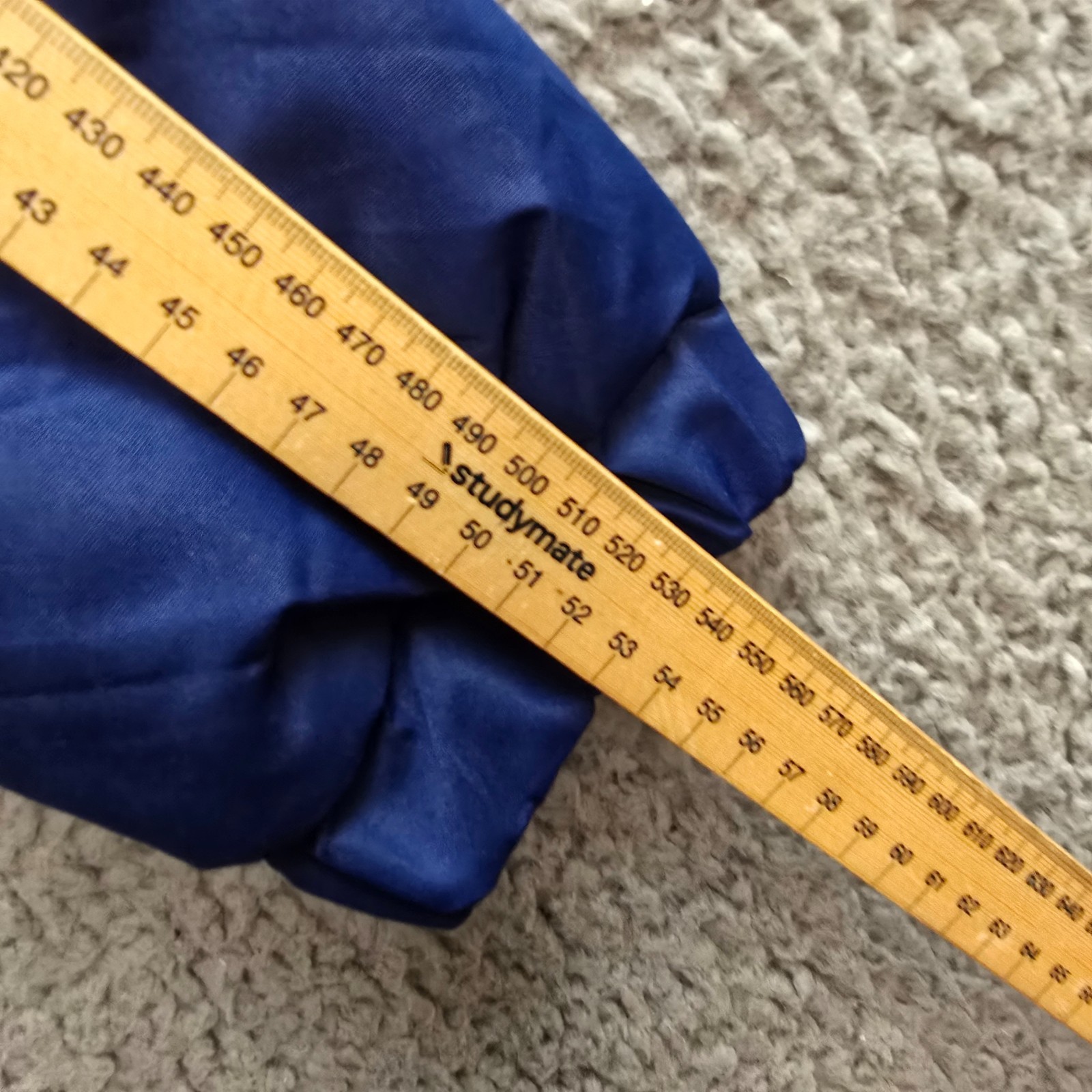 Chute Girls Skii Jacket Size 12 Blue Ivory Hooded Long Sleeve Waterproof