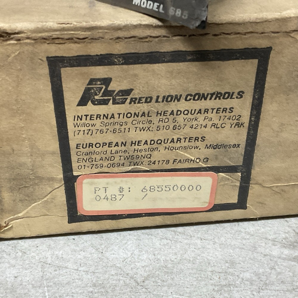 NEW Red Lion Controls 68550000 Start Count Module, Model 685