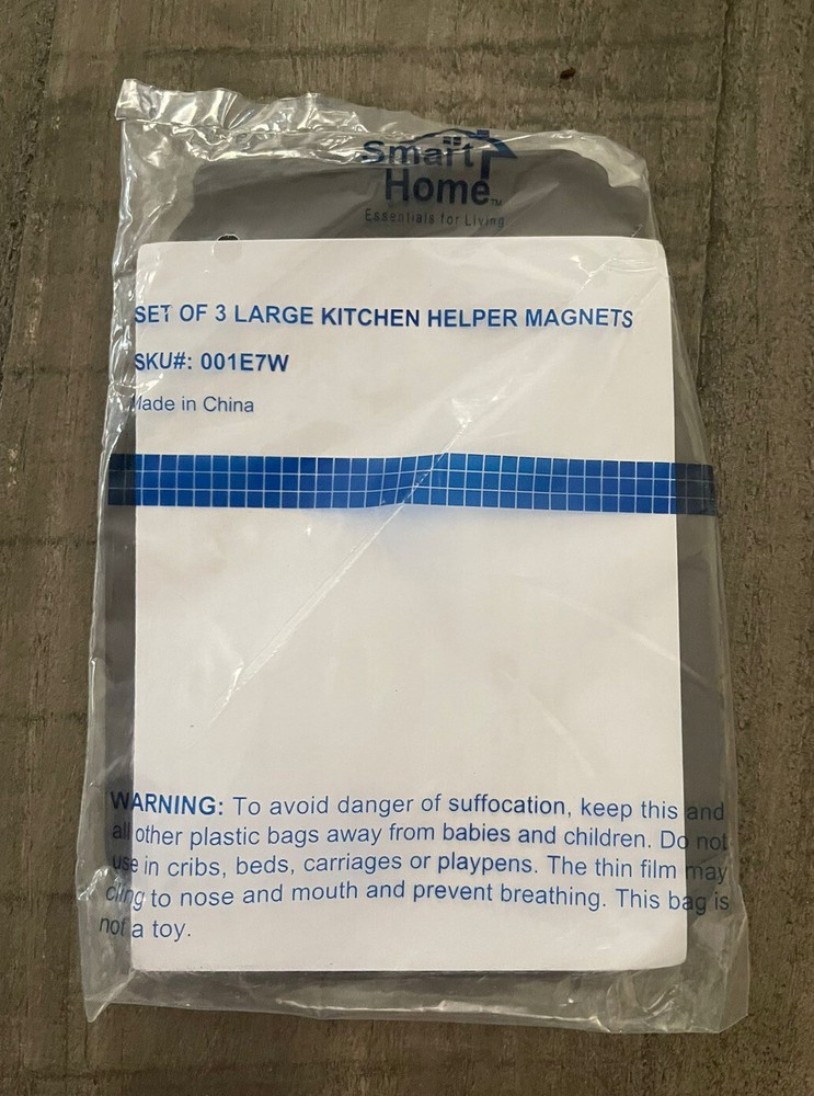 3 Large Kitchen Helper Magnets; Roasting Chart