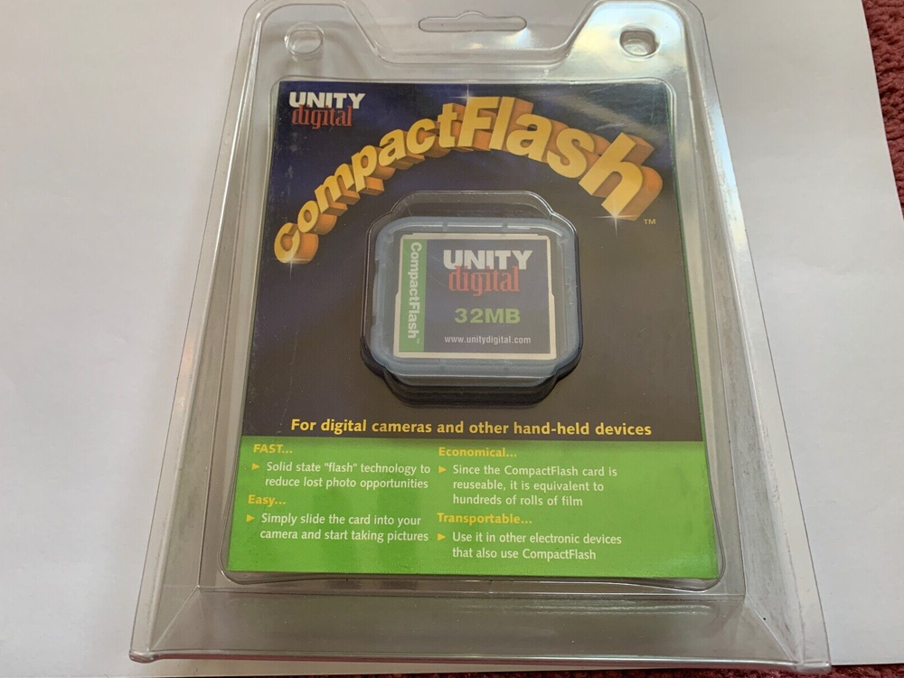 1pcs new 32MB Unity Digital Compactflash CF I memory card OLD NIKON CANON CF
