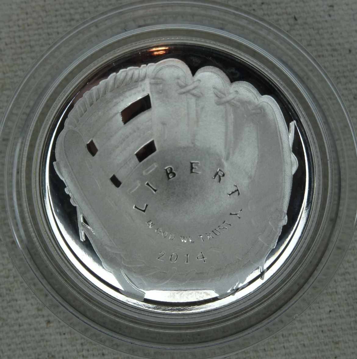 2014-P Baseball Hall of Fame Proof Silver Dollar US Mint $1 Commemorative