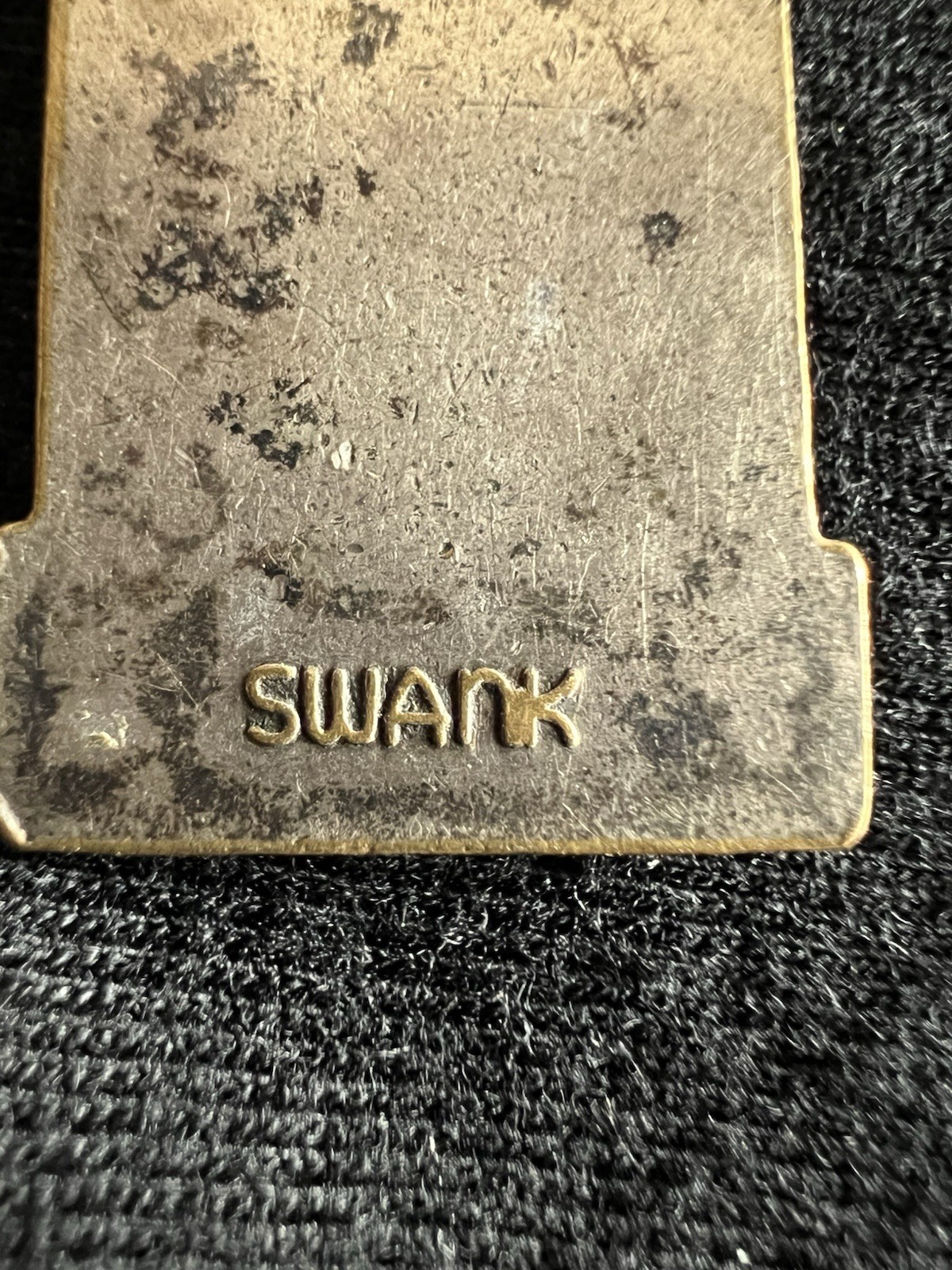 Vintage Swank Catholic Religious Saint Christopher Pendant Key Ring Keychain