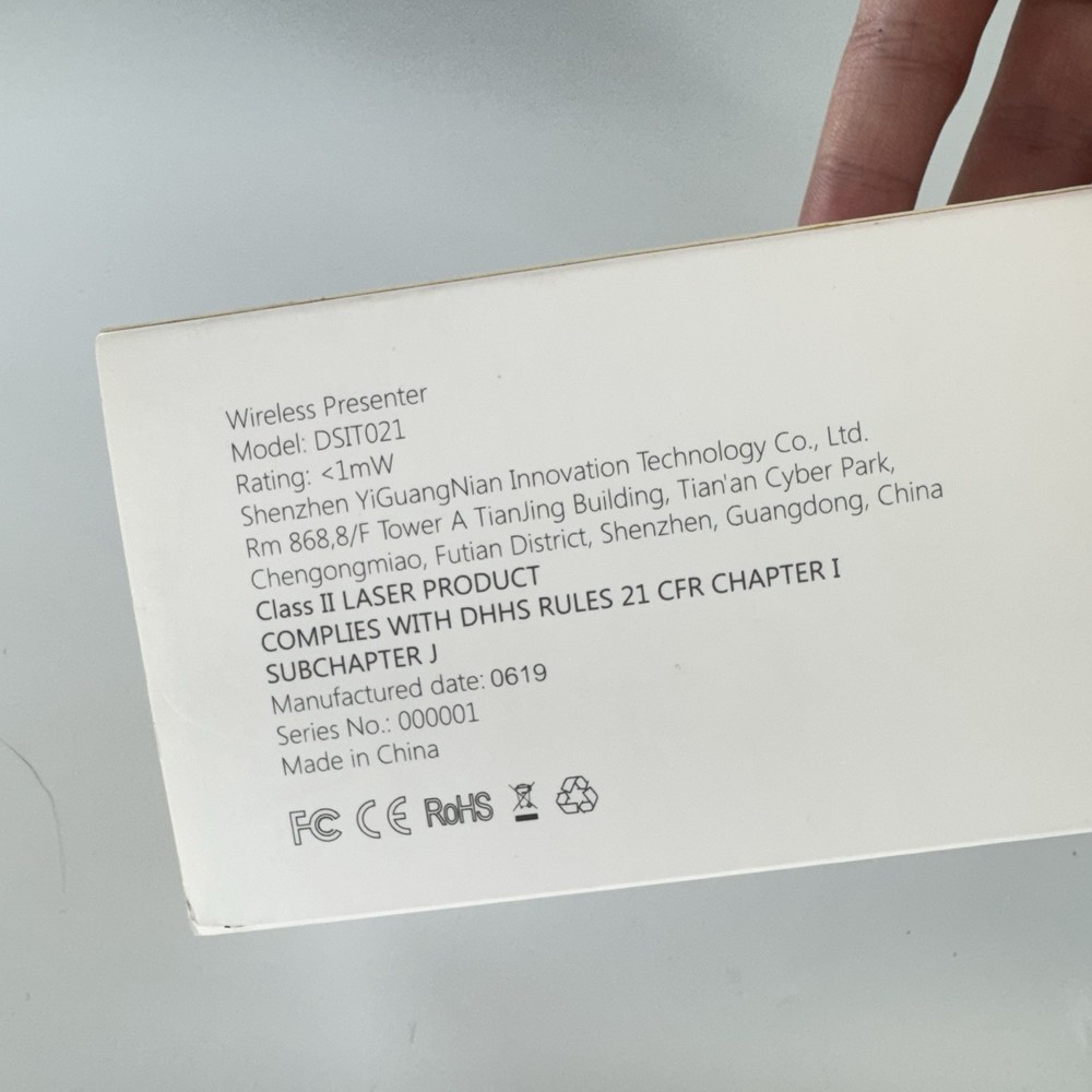 Wireless Presenter DOOSL DSIT021 for PPT and Windows MAC