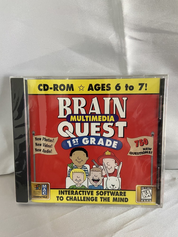 Brain Quest 1st Grade MULTIMEDIA  4.0 Mac CD-ROM 1997