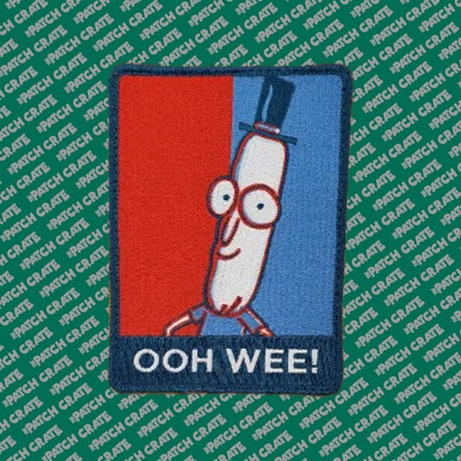 RARE! Set of 5 Patch Crate Alien Custom Patches 2pc Hook/Loop Backing